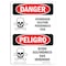 Signmission Safety Sign, OSHA, 14" Height, Rigid Plastic, Hydrogen Sulfide Poisonous Gas Spanish OS-DS-P-1014-VS-1369 - alternate 1